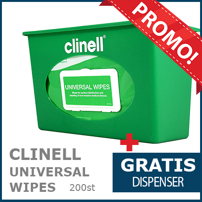 Desinfectiedoekjes Clinell Universal Wipes XL pak - 200 stuks