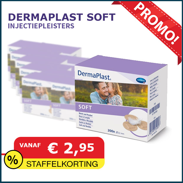 Injectiepleisters DermaPlast Soft Hartmann rond 200 stuks